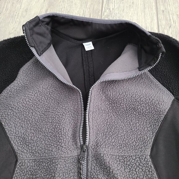 Old Navy Kids Active sherpa fleece zip-up jacket size Large (10–12) - Picture 6 of 9